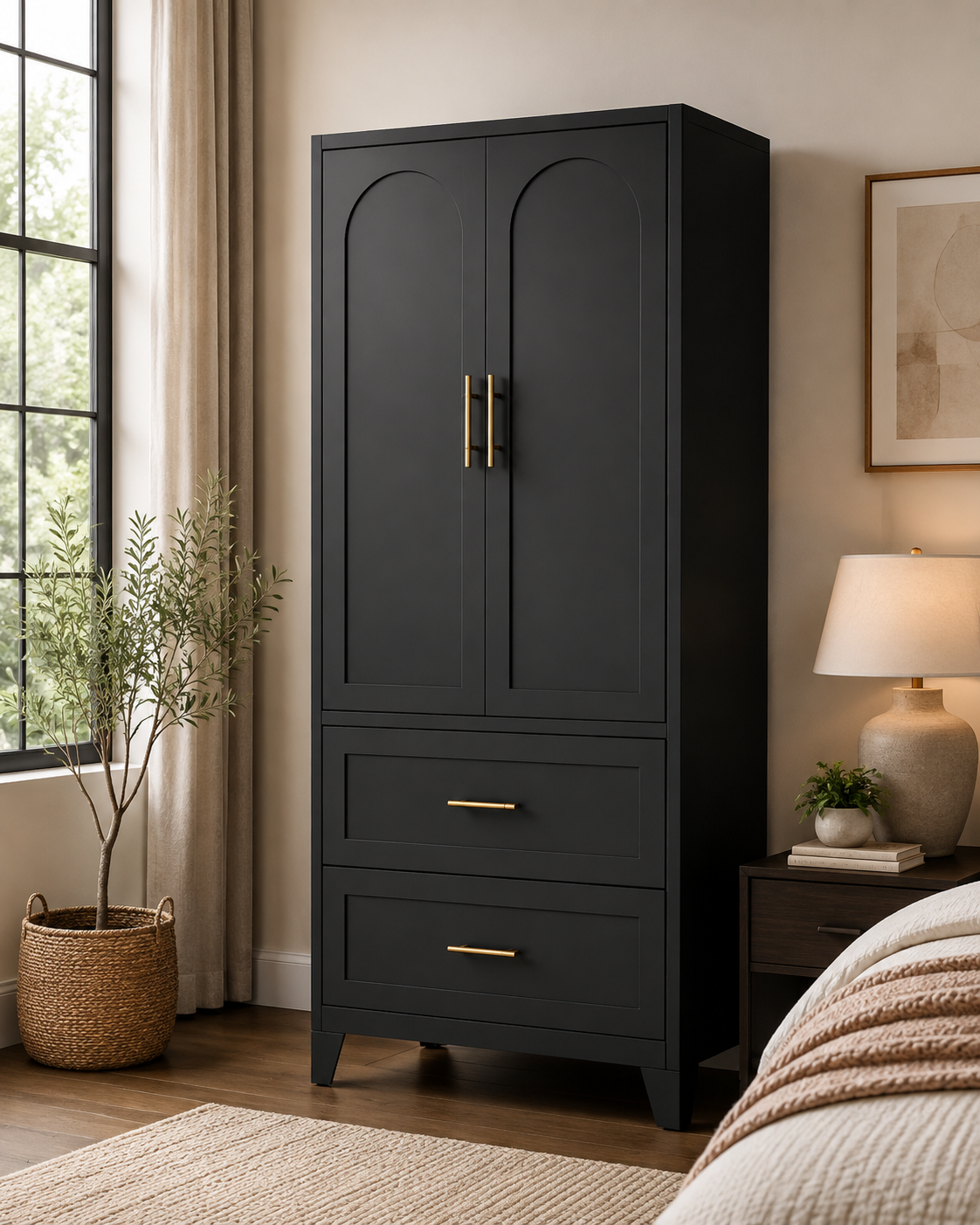 The Mercer Steel Wardrobe